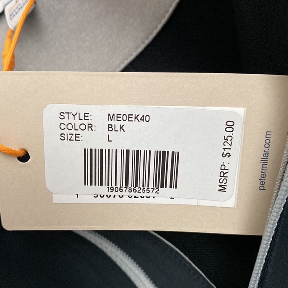 Peter Millar Perth Performance Quarter Zip Large Black TPC Scottsdale 16 - Picture 7 of 7